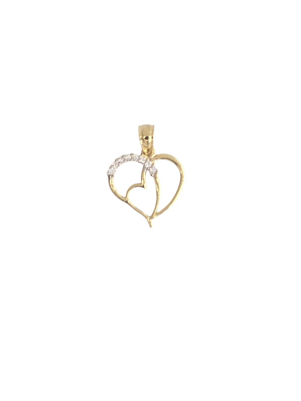 14kt REAL GOLD HEART PENDANT